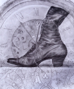 Dated Sensibilities, 17in x 14in, graphite on paper